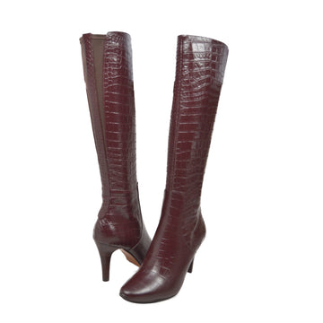 Paradise 2 Croc Slim Calf Leather Dress Boot