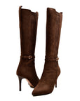 Noosh Suede Heel Dress Boots for Stylish and Comfortable Wear