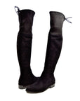 Landers Suede Over The Knee High Heel Boots by SoleMani