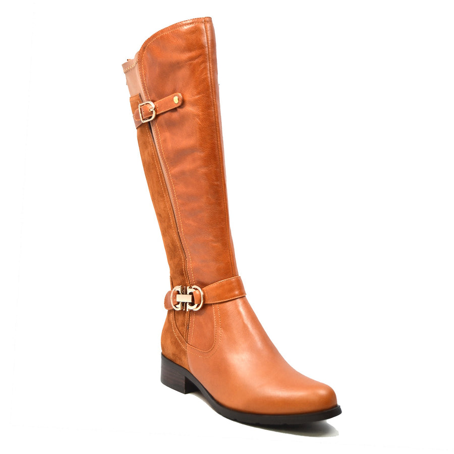 SoleMani Valentino Leather Boot for Slim Calves - Stylish and Comfortable