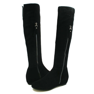 Hang Out Black Suede Extra Slim or Slim Boots: Stylish and Versatile